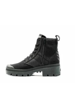 Palladium Pallabase Hi Army - Enkellaarsjes Met Plateauzool - Black