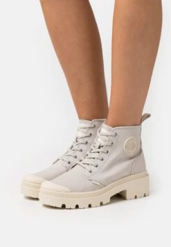 Palladium Pallabase - Enkellaarsjes Met Plateauzool - Moonstruck