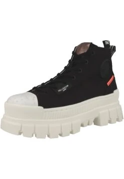 Palladium Revolt Hi TxBlack Marshmallow - Enkellaarsjes Met Plateauzool - Black Marshmallow