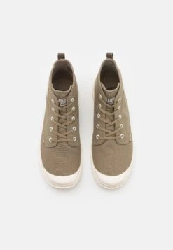 Palladium Pampa Unisex - Sneakers Hoog - Dusky Green/Marshmallow -Palladium 7832bebbf39f42b69e93b3258d87cf9e