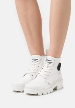 Palladium Vegan Pallabase- Korte Laarzen - Star White